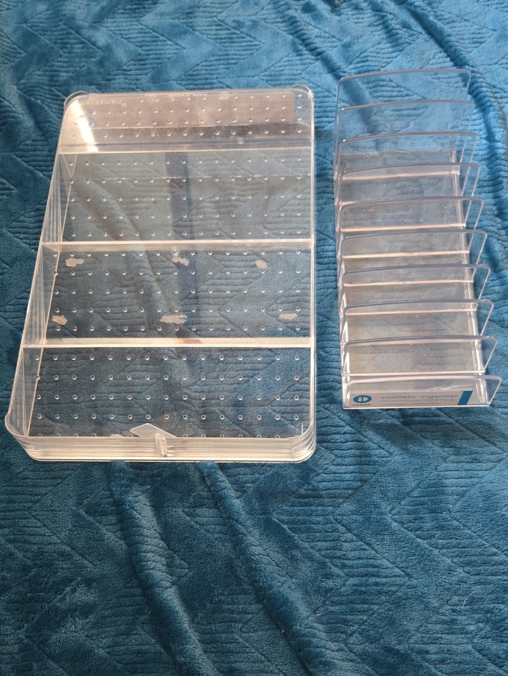 Clear Acrylic Makeup & Cosmetic Organizers - Set of 2